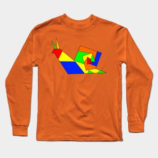 Multi Square Snail Boy Brian Long Sleeve T-Shirt